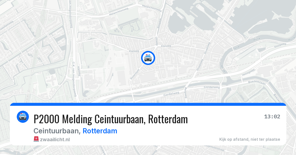 P2000 Melding Ceintuurbaan, Rotterdam — 29 mei 2026