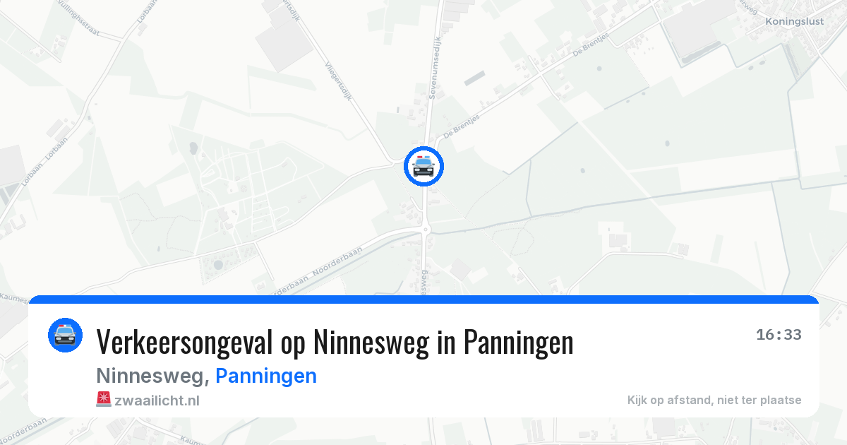 Verkeersongeval op Ninnesweg in Panningen — 3 feb 2026