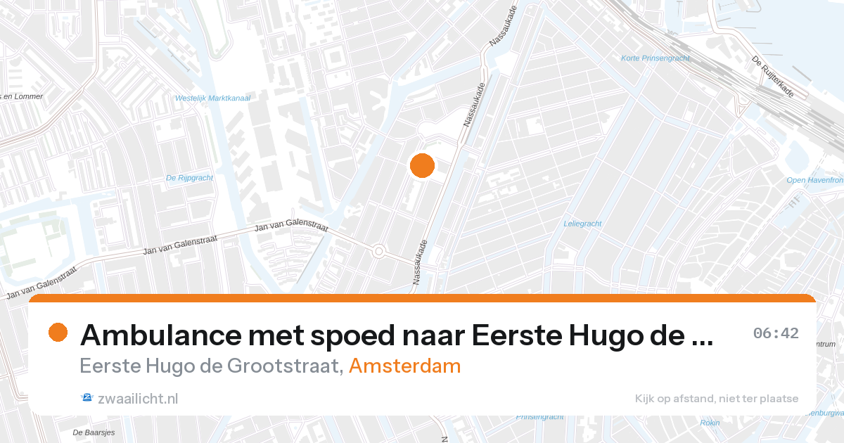 Ambulance met spoed naar Eerste Hugo de Grootstraat in Amsterdam — 7 feb 2026