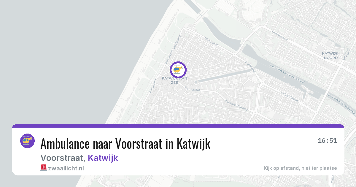 Ambulance naar Voorstraat in Katwijk — 10 mrt 2026