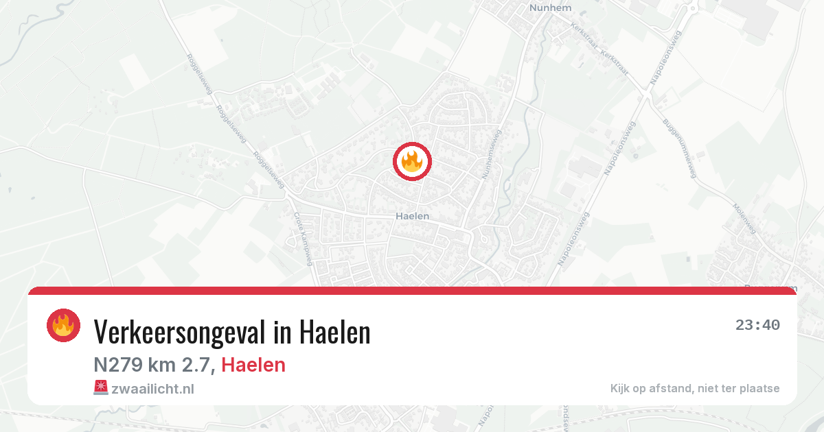 Verkeersongeval in Haelen — 23 mei 2026