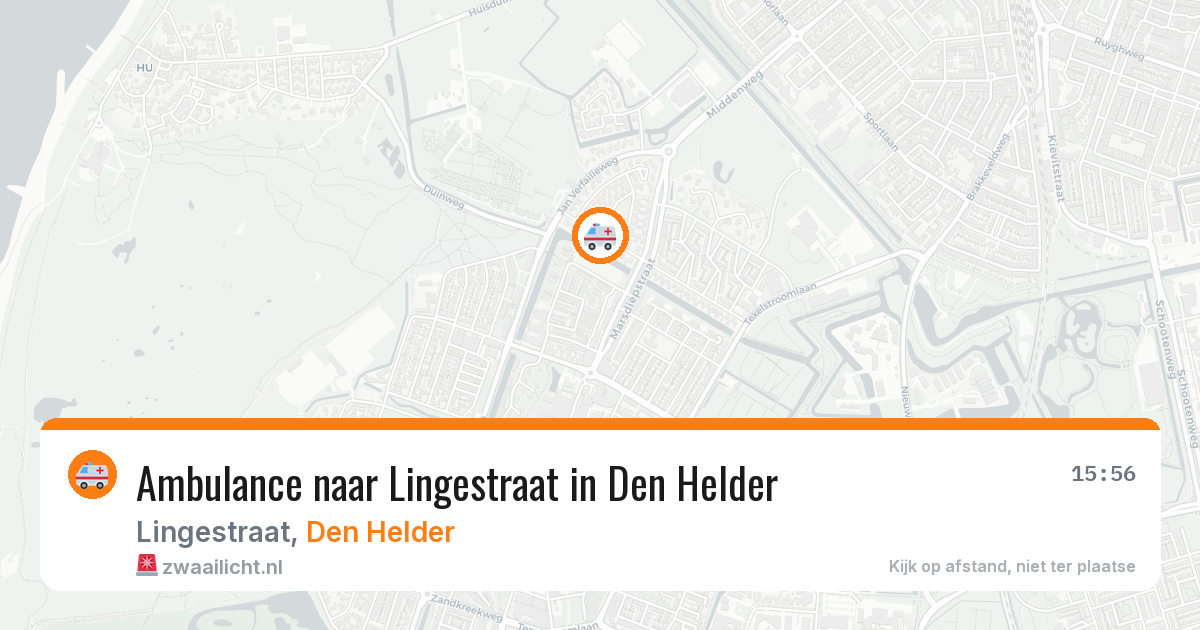 Ambulance naar Lingestraat in Den Helder — 7 mei 2026