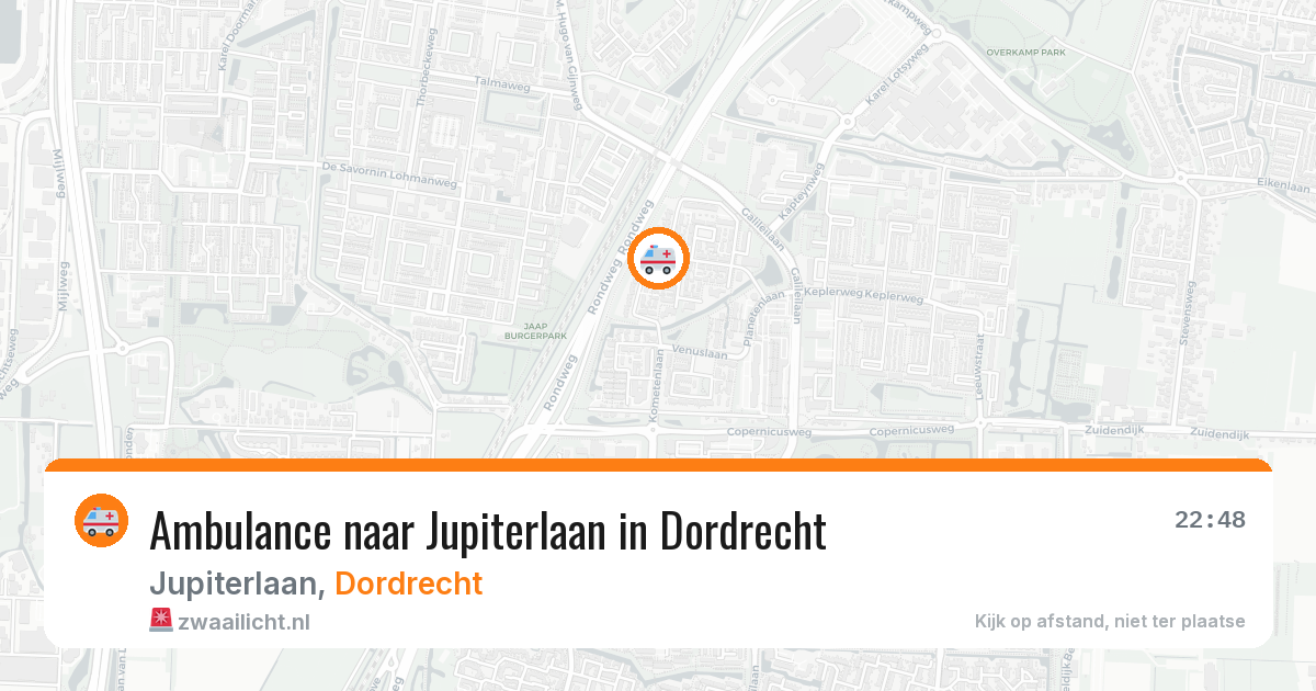 Ambulance naar Jupiterlaan in Dordrecht — 3 mrt 2026