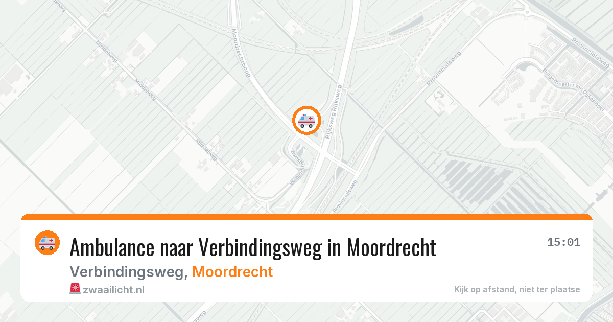 Ambulance naar Verbindingsweg in Moordrecht — 13 jun 2026