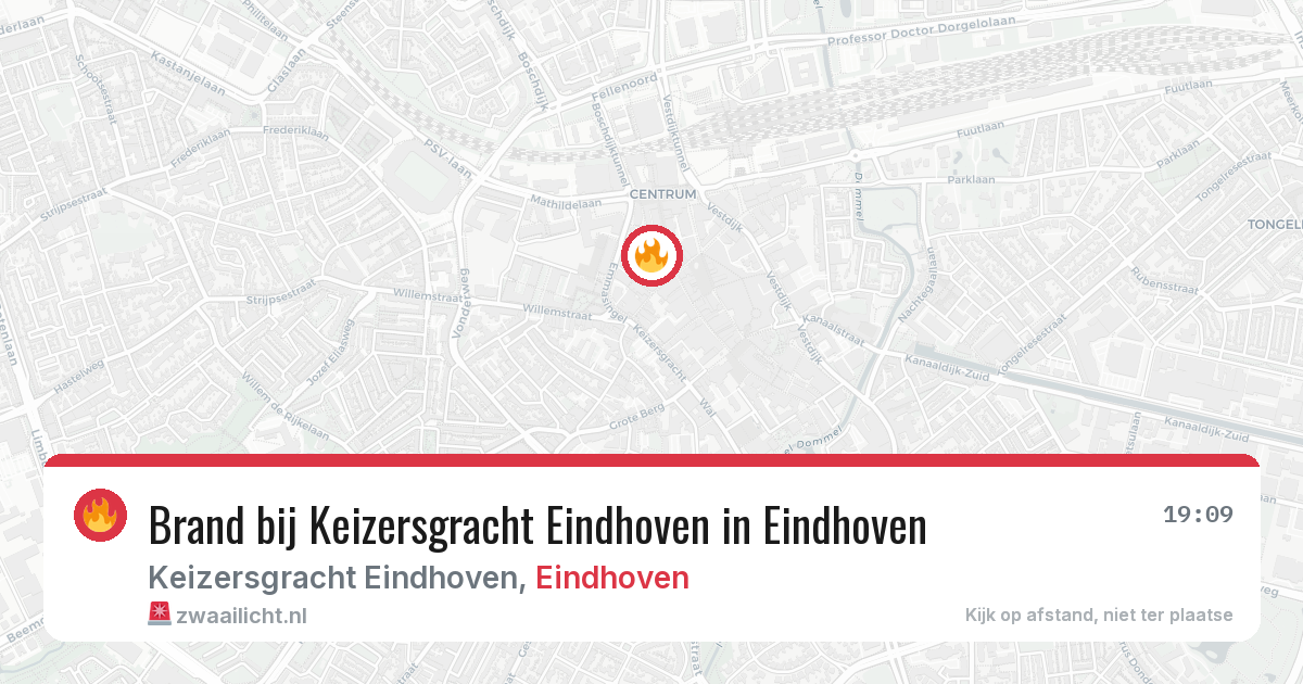 Brand bij Keizersgracht Eindhoven in Eindhoven — 22 mrt 2026