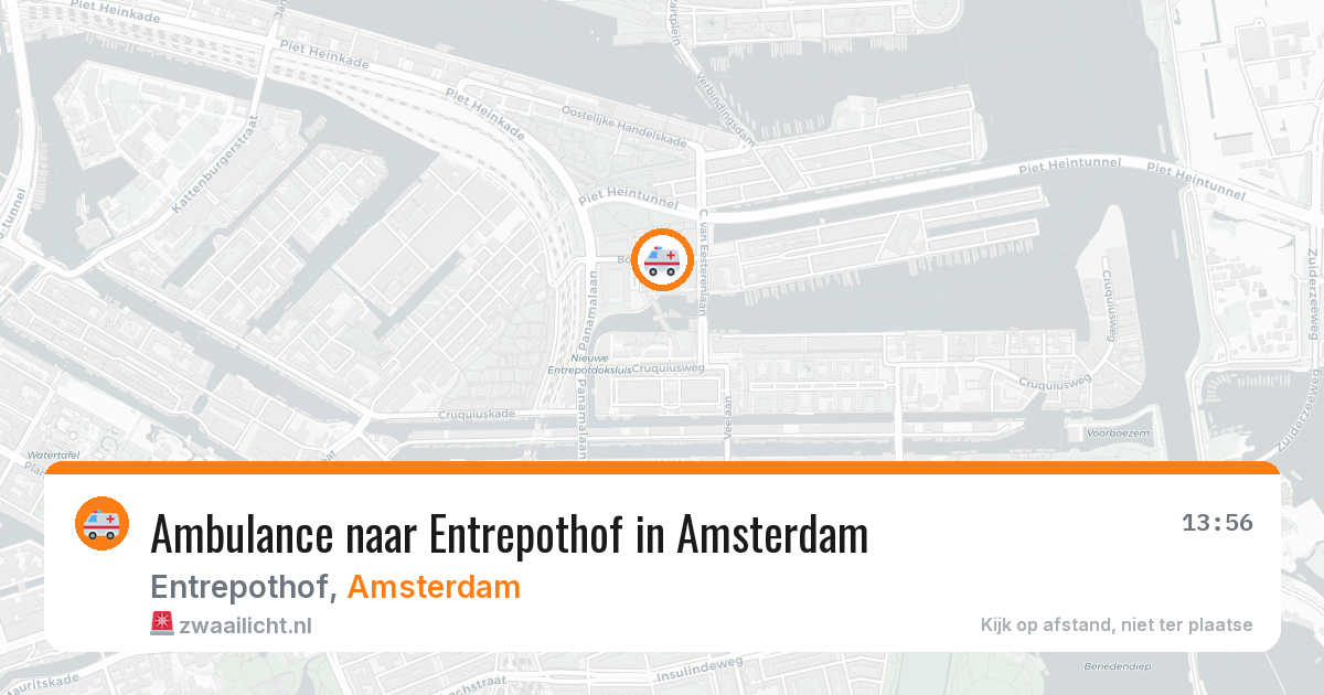 Ambulance naar Entrepothof in Amsterdam — 2 jul 2026