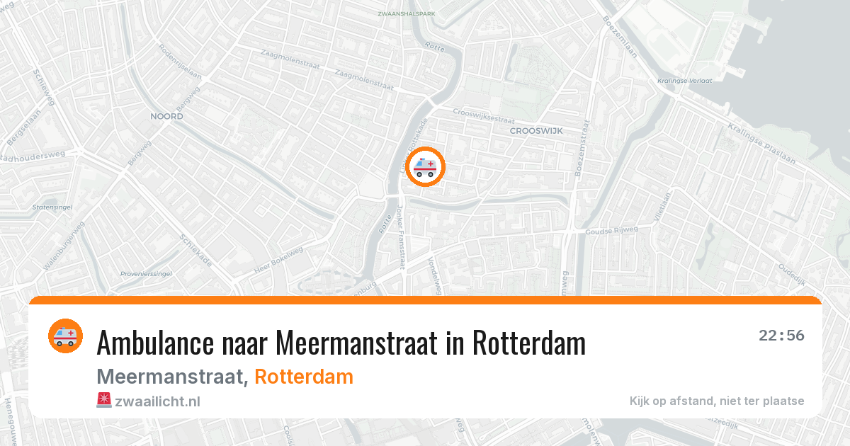 Ambulance naar Meermanstraat in Rotterdam — 14 apr 2026