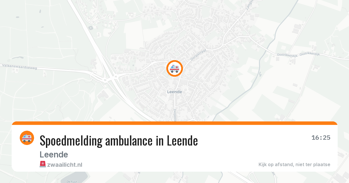 Spoedmelding ambulance in Leende — 4 apr 2026