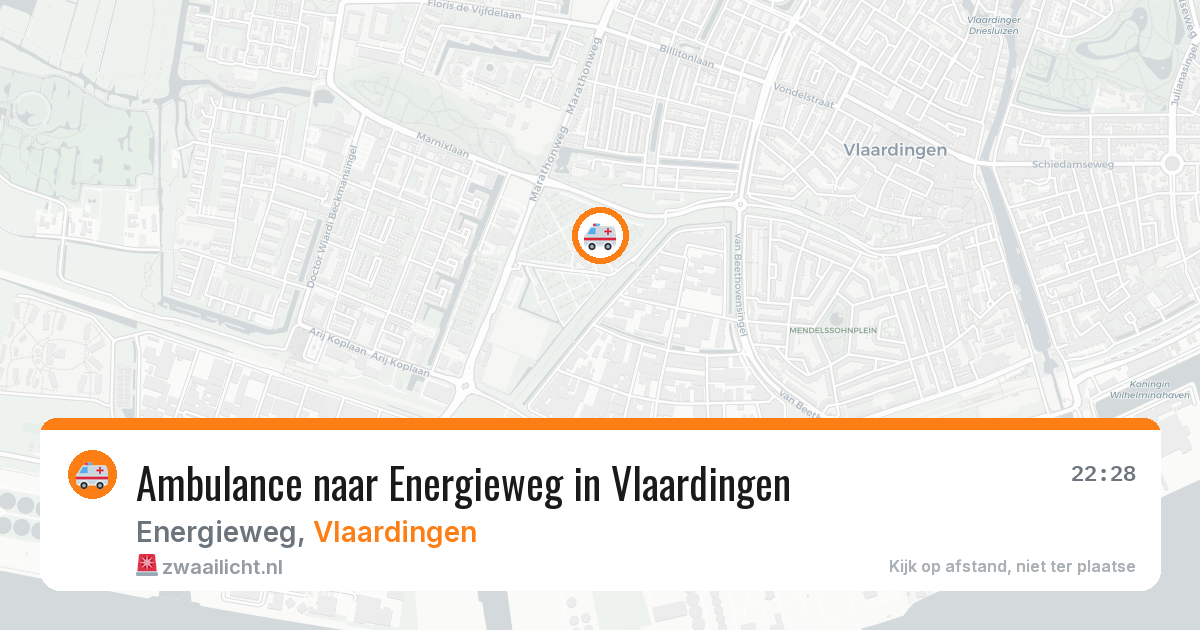 Ambulance naar Energieweg in Vlaardingen — 11 aug 2026