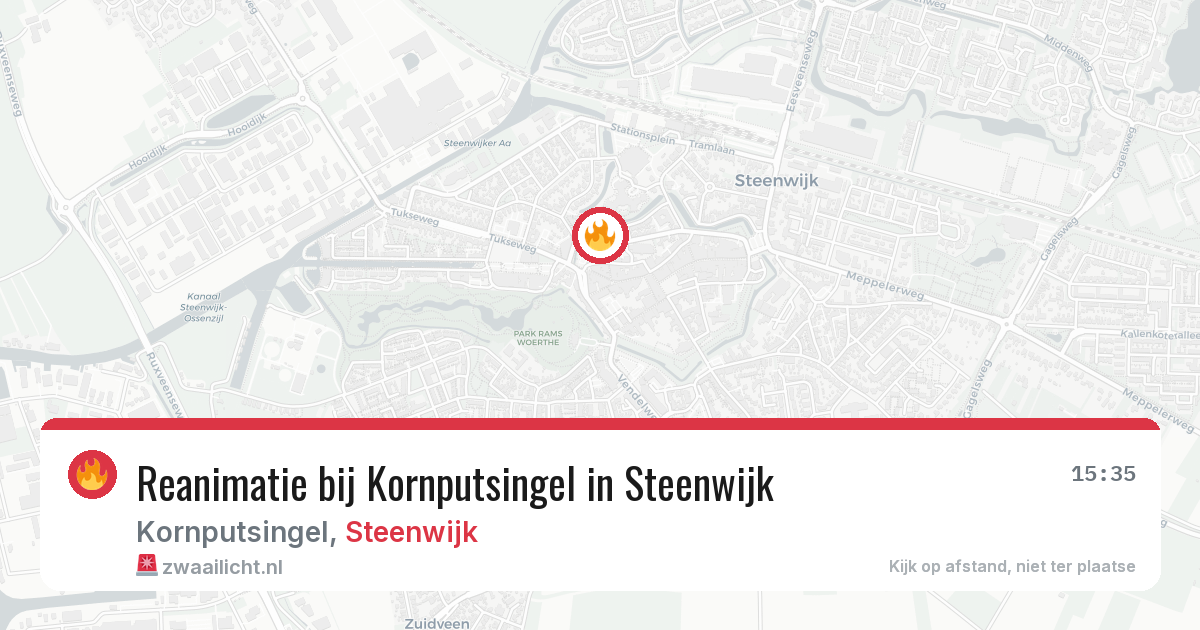 Reanimatie bij Kornputsingel in Steenwijk — 23 apr 2026