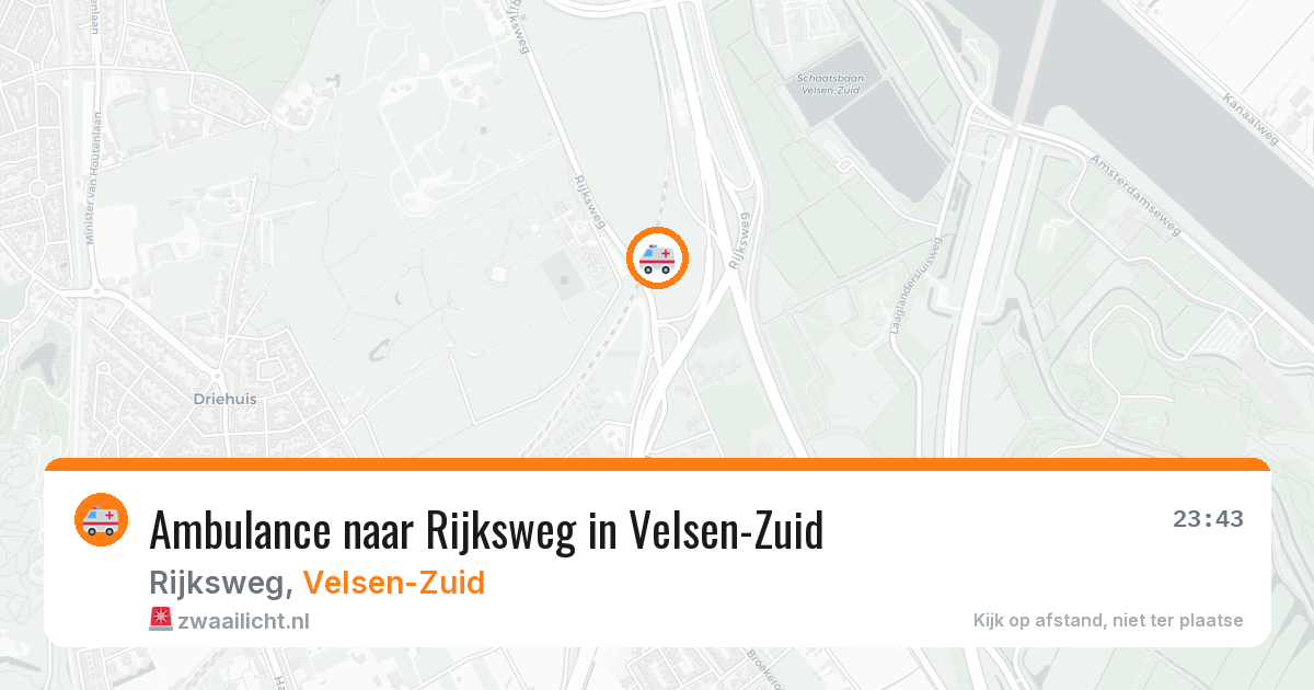 Ambulance naar Rijksweg in Velsen-Zuid — 1 aug 2026