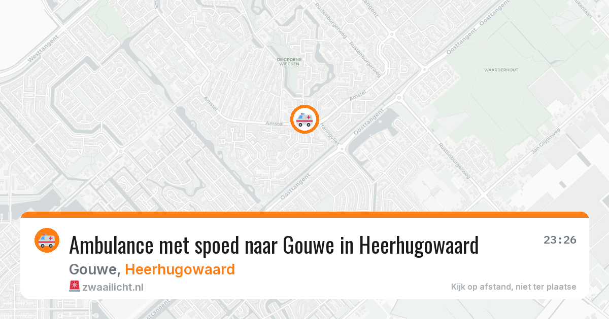 Ambulance met spoed naar Gouwe in Heerhugowaard — 6 jun 2026