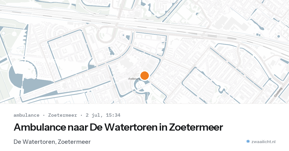 Ambulance naar De Watertoren in Zoetermeer — 2 jul 2026
