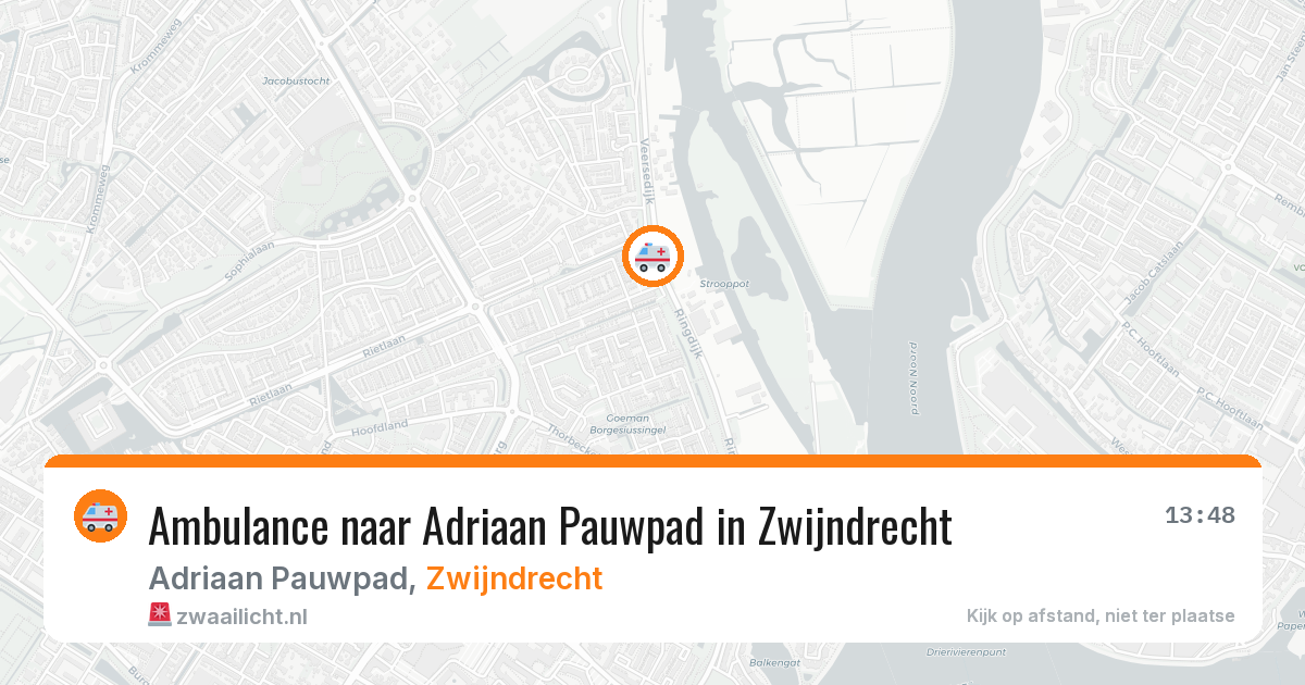Ambulance naar Adriaan Pauwpad in Zwijndrecht — 20 apr 2026