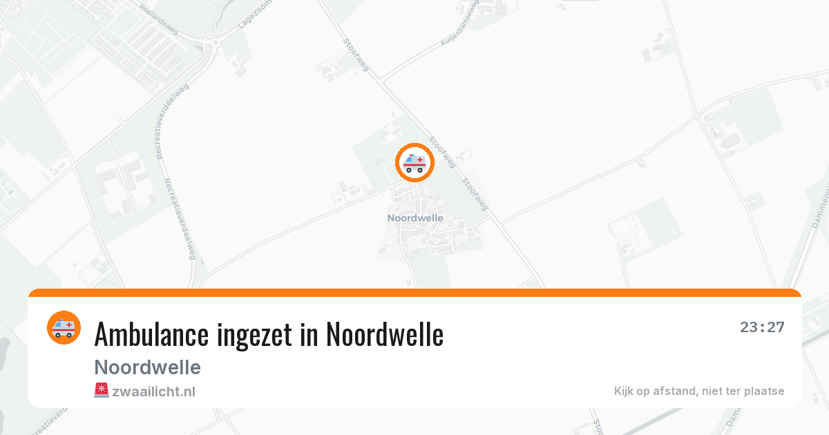 Ambulance ingezet in Noordwelle — 6 jul 2026