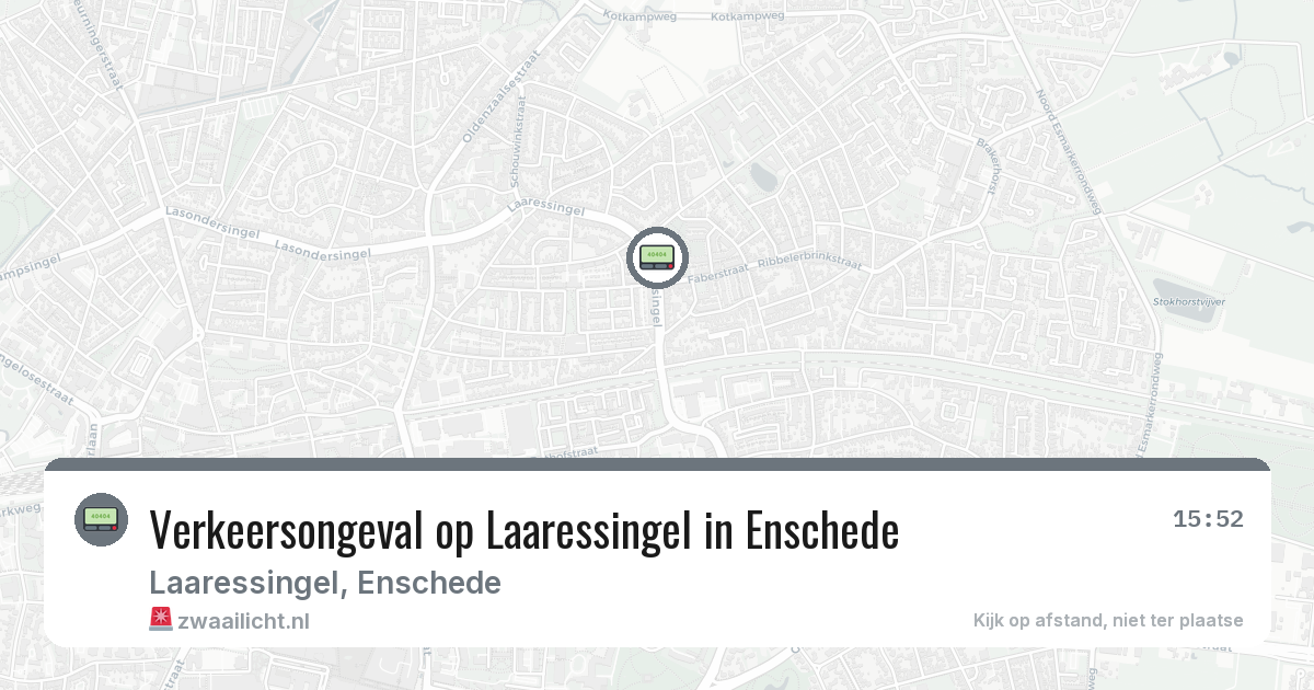 Verkeersongeval op Laaressingel in Enschede — 10 apr 2026