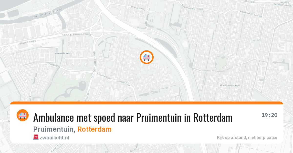 Ambulance met spoed naar Pruimentuin in Rotterdam — 17 mei 2026