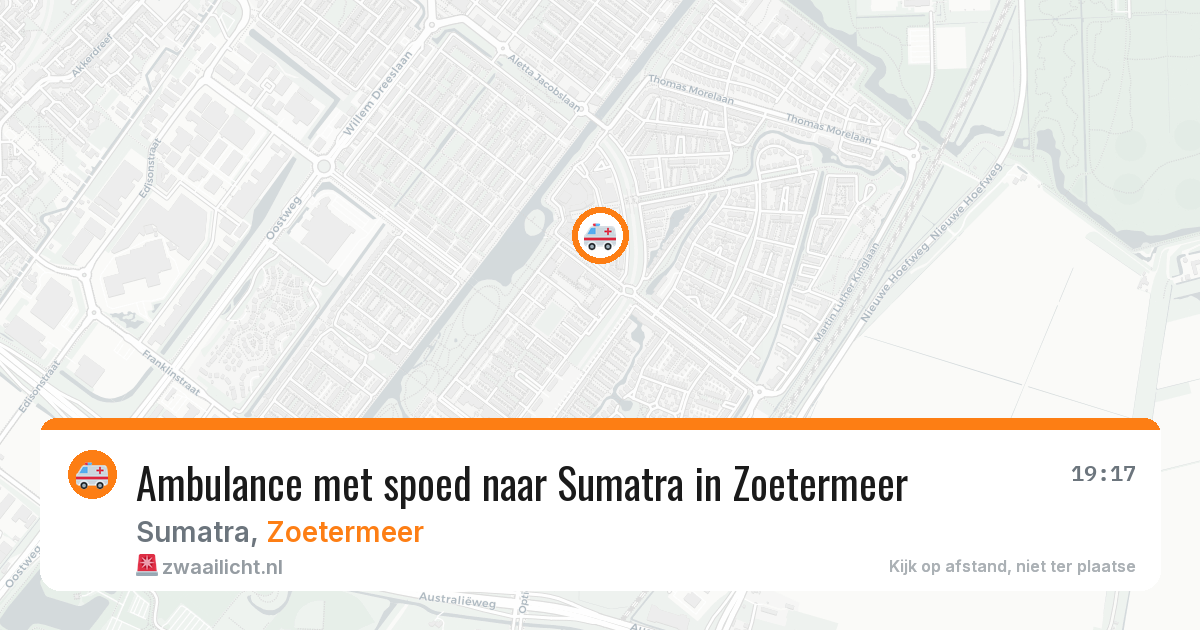 Ambulance met spoed naar Sumatra in Zoetermeer — 29 mrt 2026