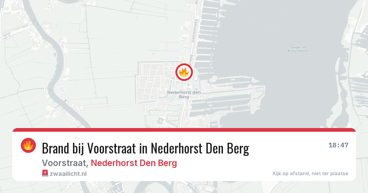 Brand bij Voorstraat in Nederhorst Den Berg — 3 apr 2026