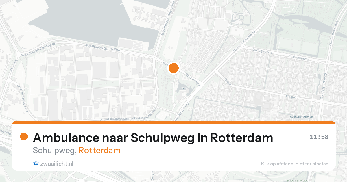 Ambulance naar Schulpweg in Rotterdam — 21 aug 2026