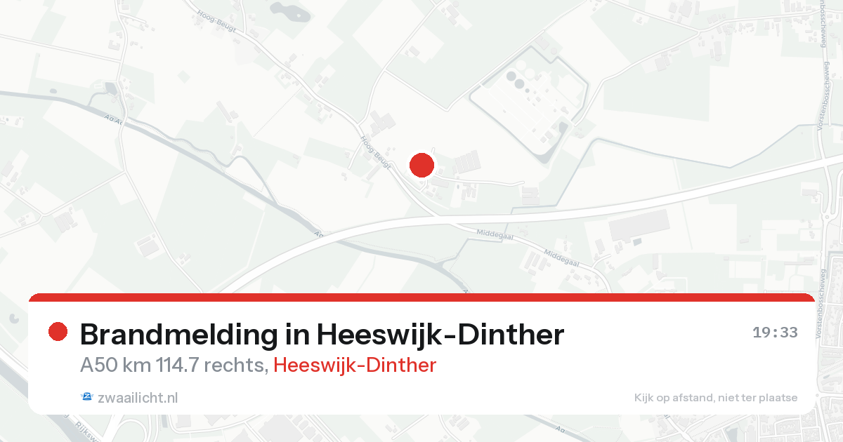 Brandmelding in Heeswijk-Dinther — 16 aug 2026