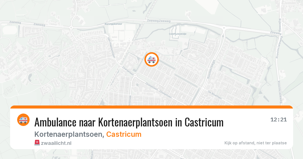 Ambulance naar Kortenaerplantsoen in Castricum — 5 mei 2026