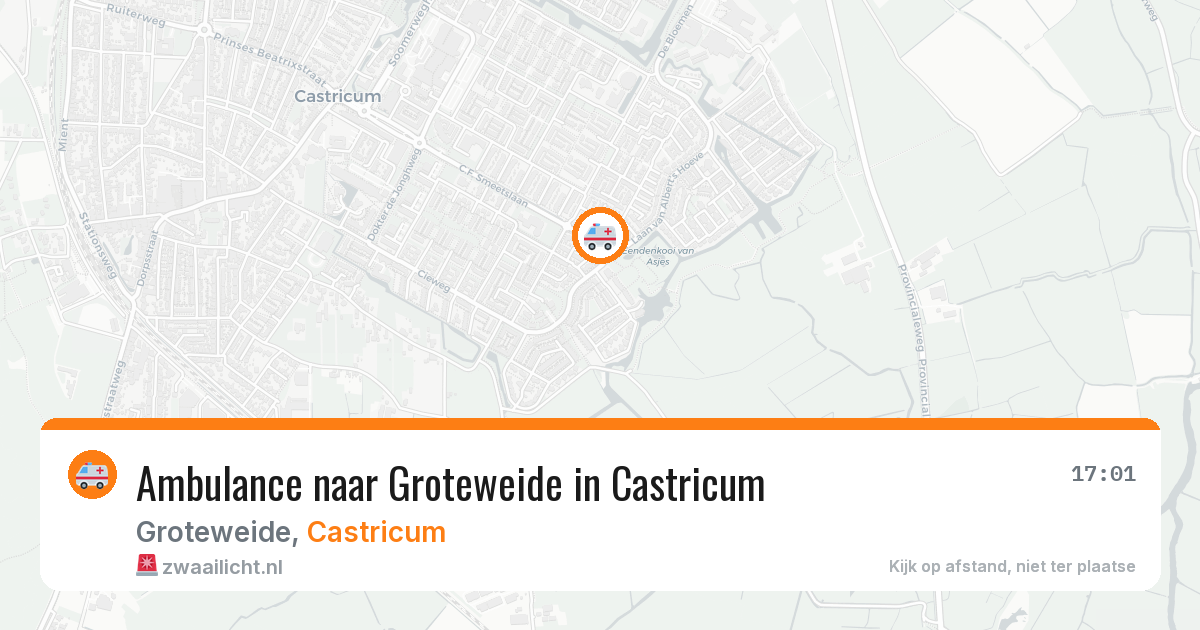 Ambulance naar Groteweide in Castricum — 26 jul 2026