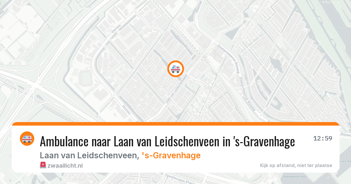 Ambulance naar Laan van Leidschenveen in 's-Gravenhage — 12 aug 2026