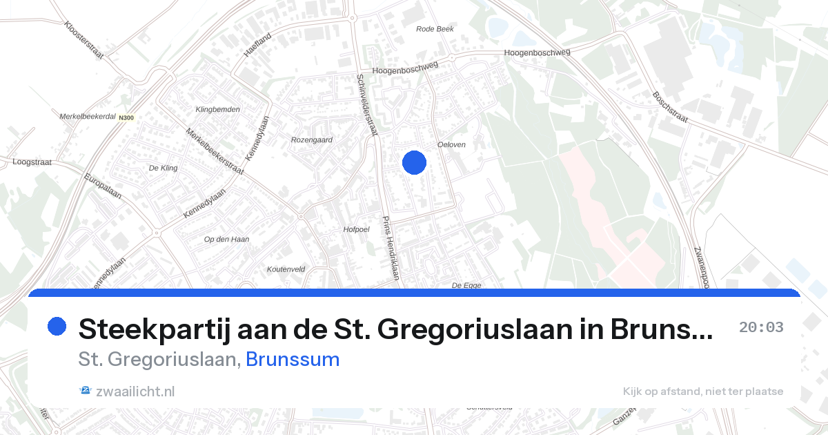 Steekpartij aan de St. Gregoriuslaan in Brunssum — 21 aug 2026