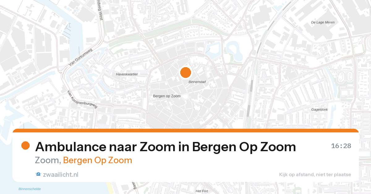 Ambulance naar Zoom in Bergen Op Zoom — 22 mrt 2026