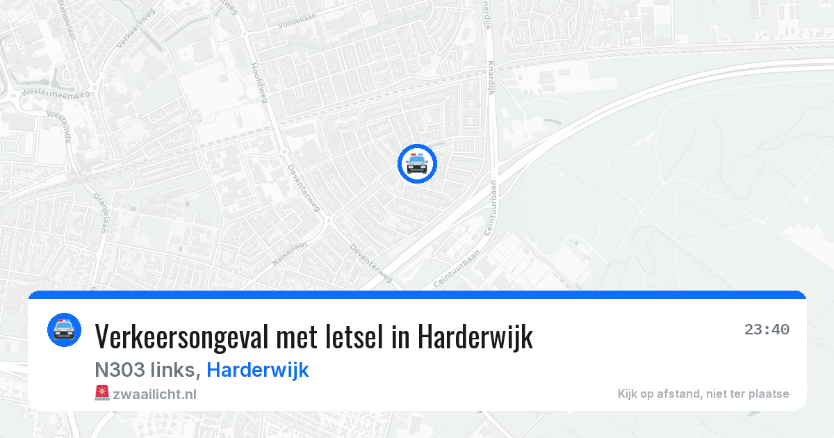 Verkeersongeval met letsel in Harderwijk — 12 jul 2026
