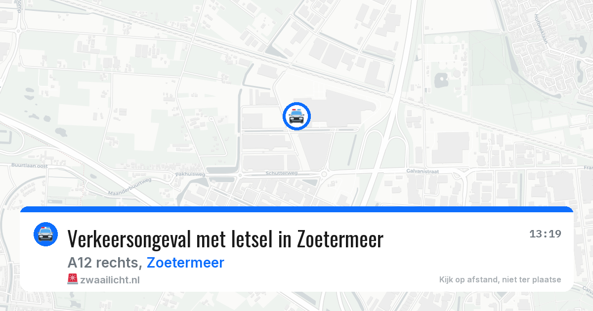 Verkeersongeval met letsel in Zoetermeer — 21 jan 2026