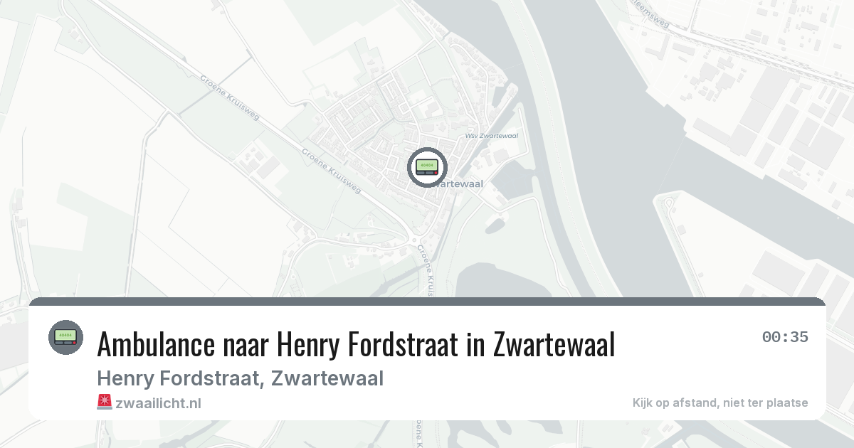 Ambulance naar Henry Fordstraat in Zwartewaal — 28 jan 2026