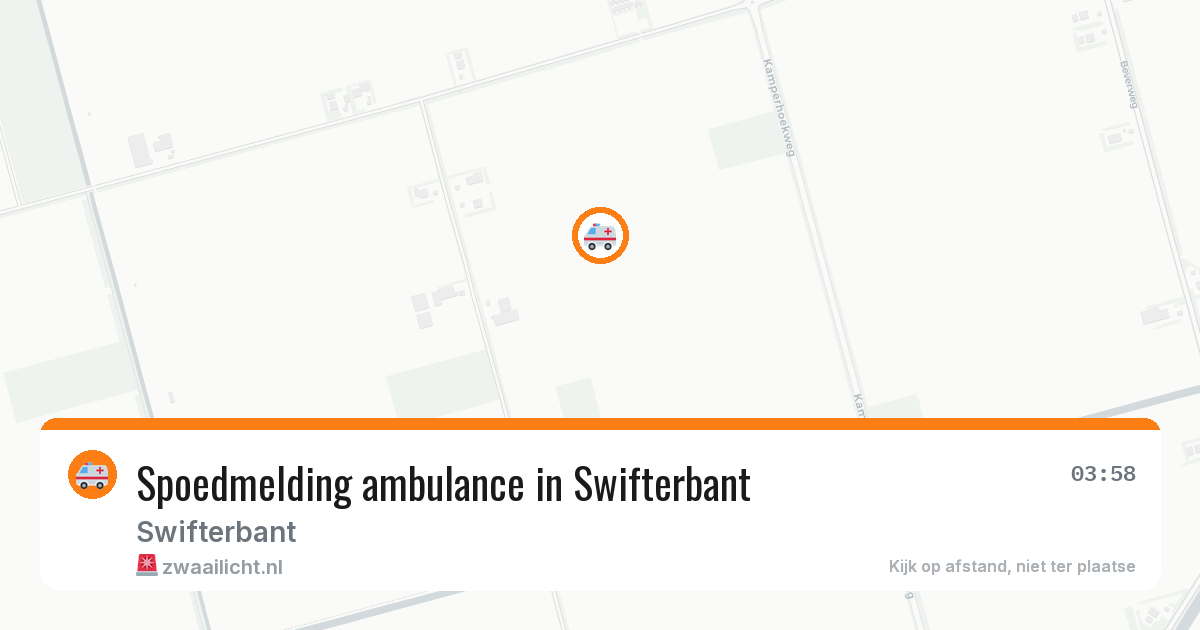 Spoedmelding ambulance in Swifterbant — 14 aug 2026