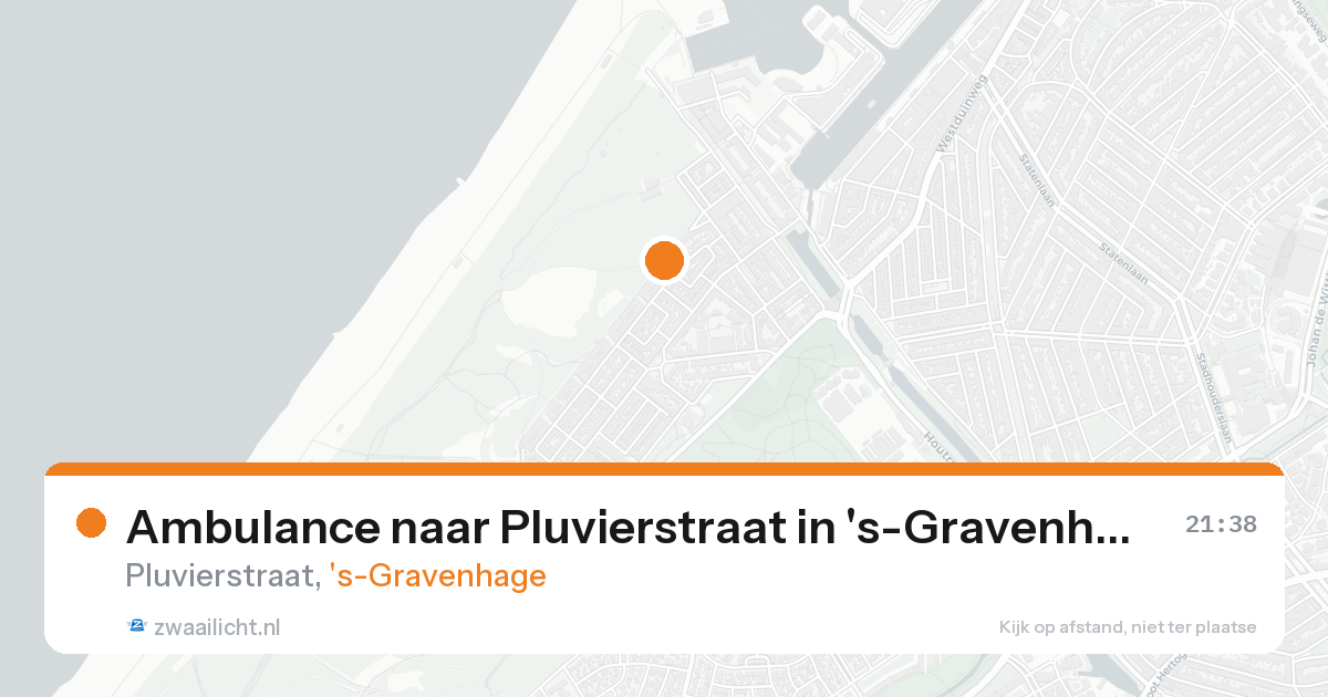 Ambulance naar Pluvierstraat in 's-Gravenhage — 18 aug 2026