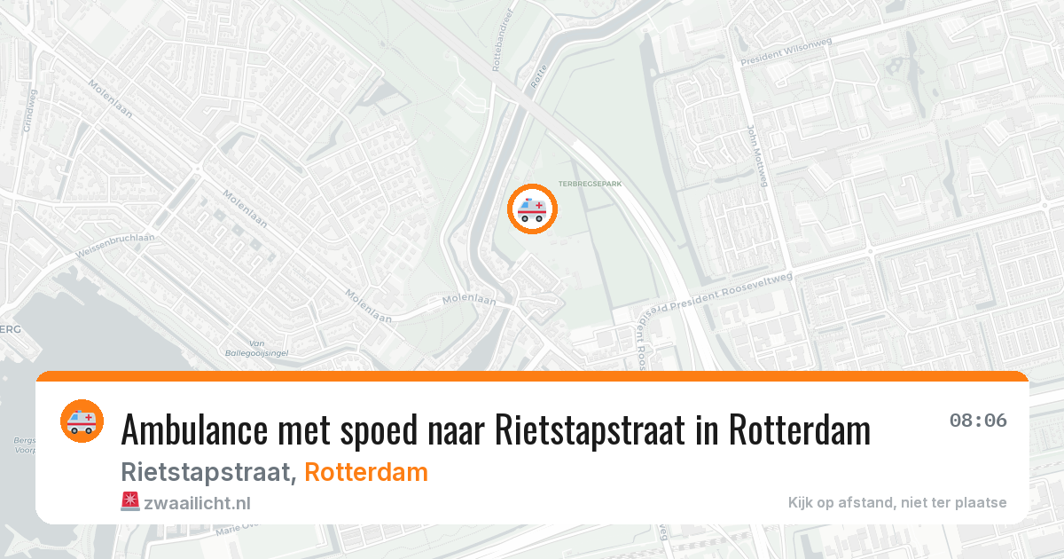 Ambulance met spoed naar Rietstapstraat in Rotterdam — 23 mrt 2026