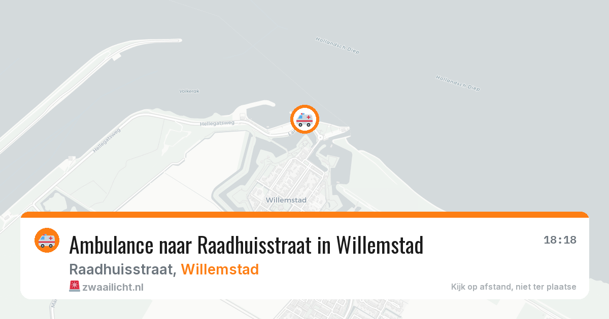 Ambulance naar Raadhuisstraat in Willemstad — 3 aug 2026