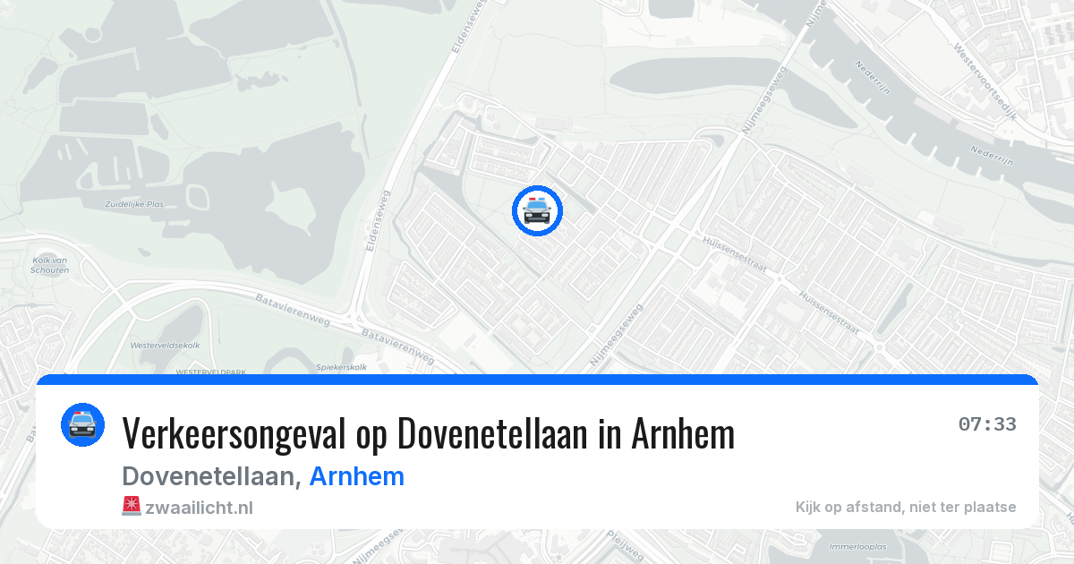 Verkeersongeval op Dovenetellaan in Arnhem — 23 mei 2026