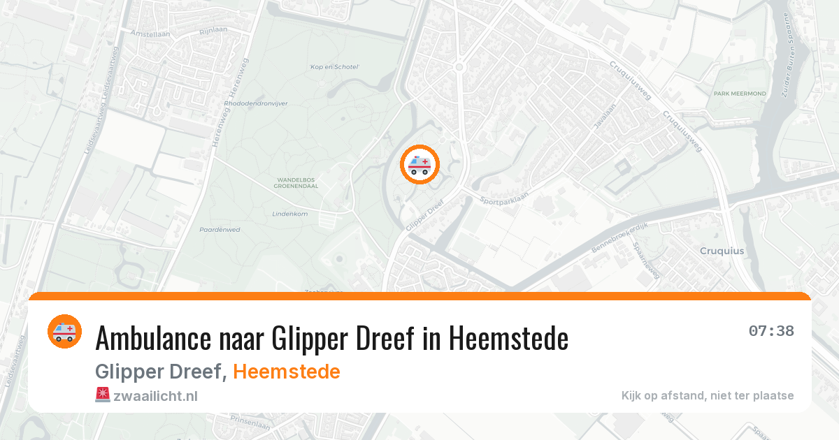 Ambulance naar Glipper Dreef in Heemstede — 10 aug 2026