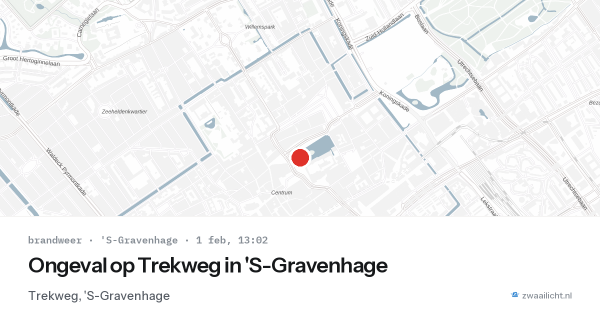 Ongeval op Trekweg in 'S-Gravenhage — 1 feb 2026