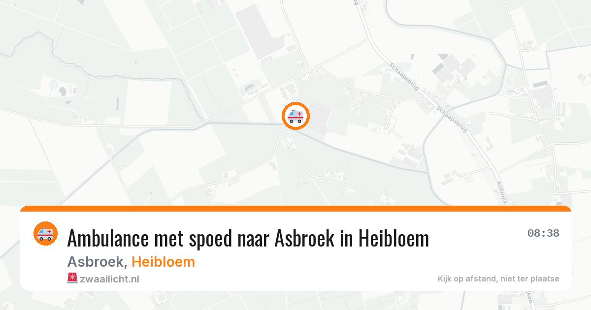 Ambulance met spoed naar Asbroek in Heibloem — 5 jun 2026