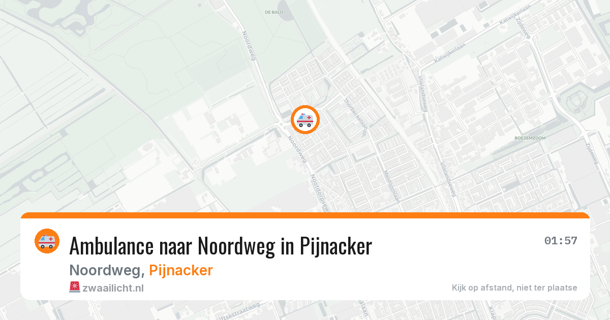 Ambulance naar Noordweg in Pijnacker — 24 jun 2026