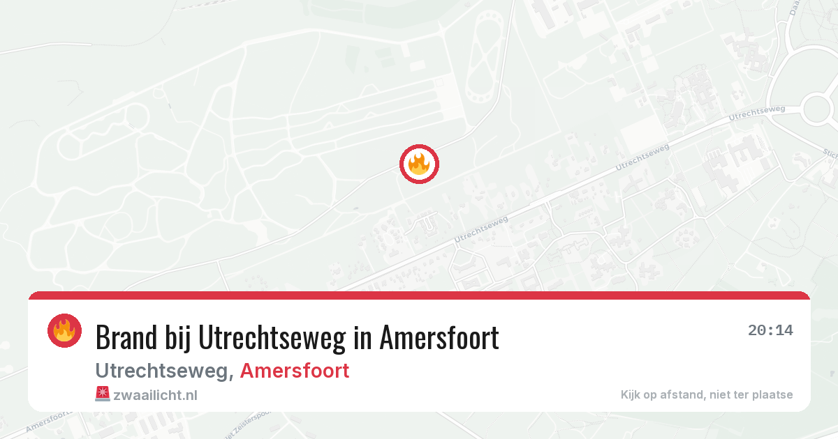 Brand bij Utrechtseweg in Amersfoort — 27 mei 2026