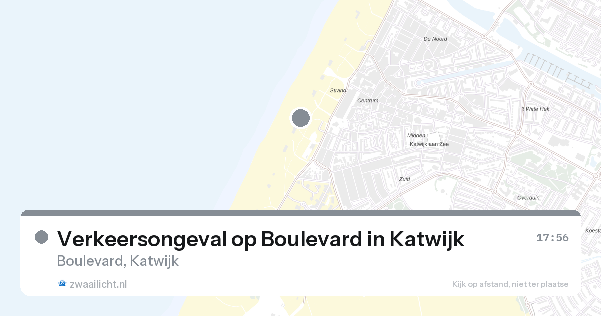 Verkeersongeval op Boulevard in Katwijk — 4 mrt 2026