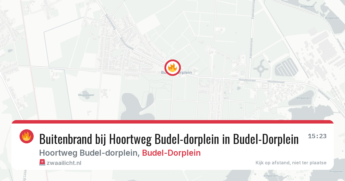 Buitenbrand bij Hoortweg Budel-dorplein in Budel-Dorplein — 1 aug 2026