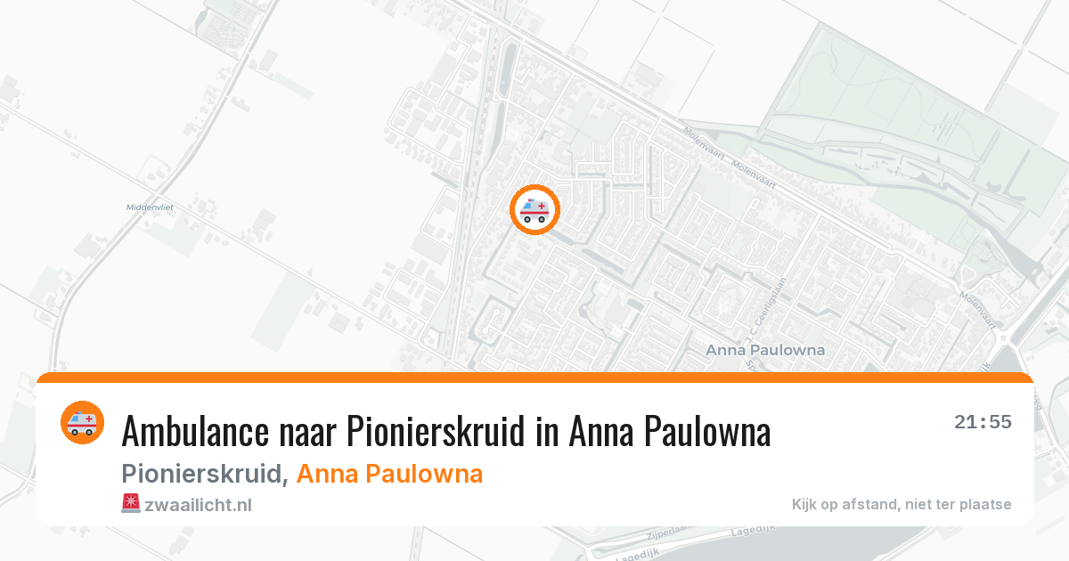 Ambulance naar Pionierskruid in Anna Paulowna — 26 jul 2026