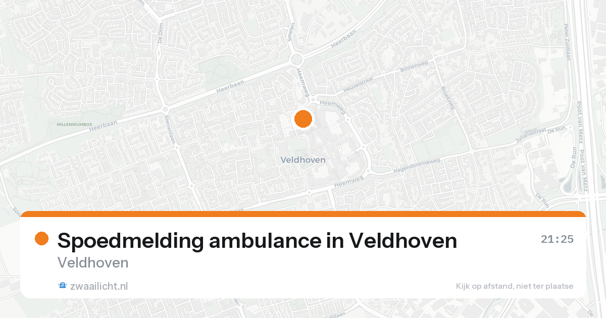 Spoedmelding ambulance in Veldhoven — 30 jan 2026