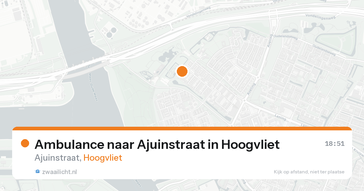 Ambulance naar Ajuinstraat in Hoogvliet — 17 aug 2026