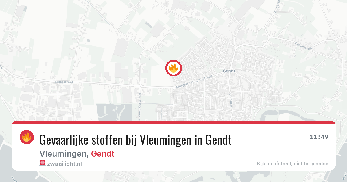 Gevaarlijke stoffen bij Vleumingen in Gendt — 30 jun 2026