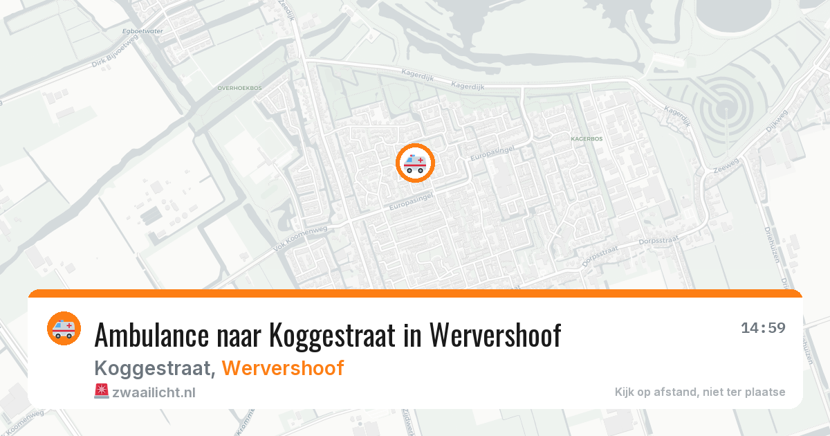 Ambulance naar Koggestraat in Wervershoof — 30 mei 2026